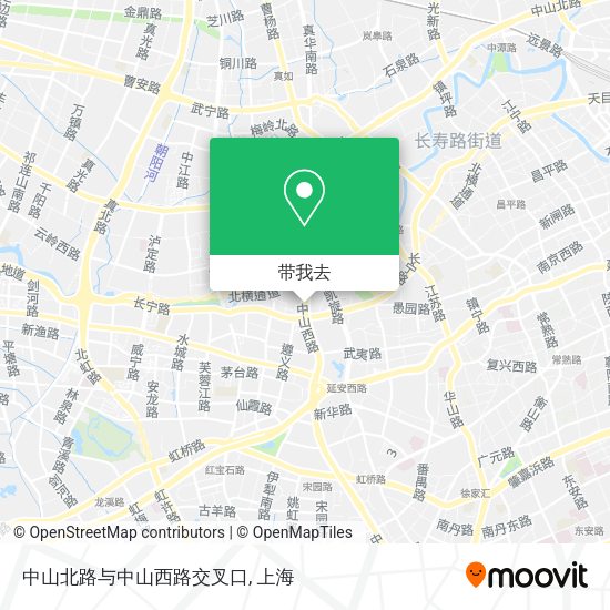 中山北路与中山西路交叉口地图