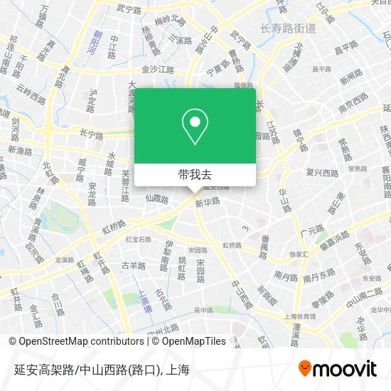 延安高架路/中山西路(路口)地图