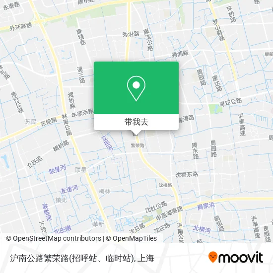 沪南公路繁荣路(招呼站、临时站)地图