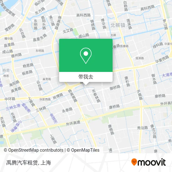 禹腾汽车租赁地图