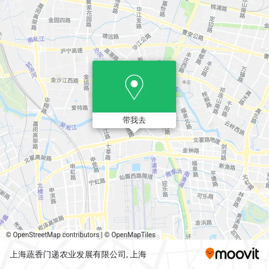 上海蔬香门递农业发展有限公司地图