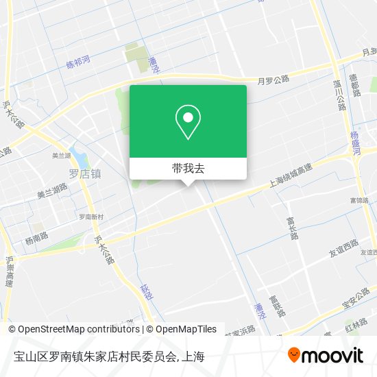 宝山区罗南镇朱家店村民委员会地图