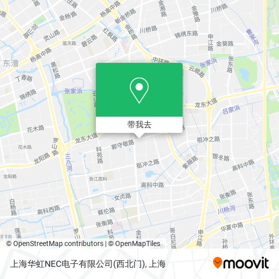 上海华虹NEC电子有限公司(西北门)地图