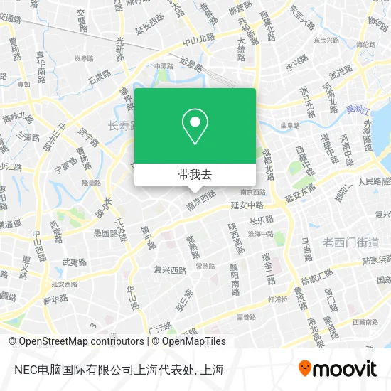 NEC电脑国际有限公司上海代表处地图