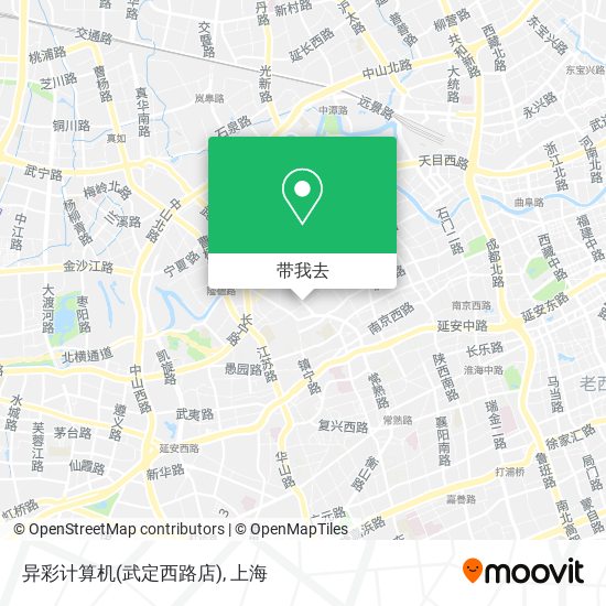 异彩计算机(武定西路店)地图