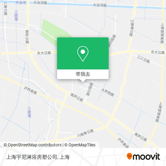 上海宇尼淋浴房塑公司地图