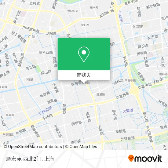 鹏宏苑-西北2门地图