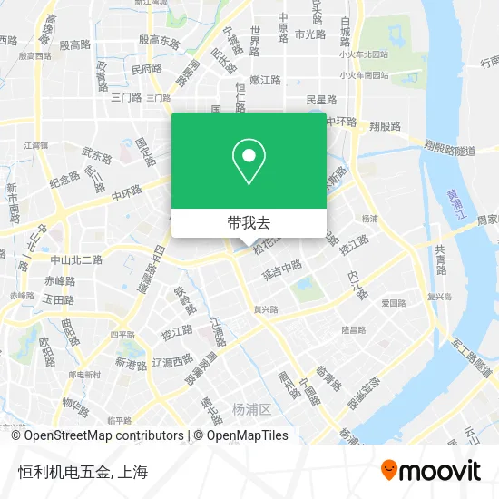 恒利机电五金地图