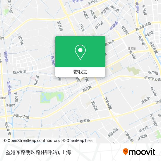 盈港东路明珠路(招呼站)地图