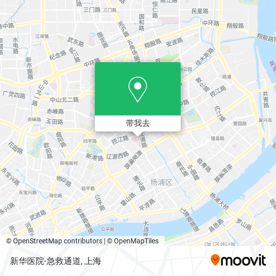 新华医院-急救通道地图