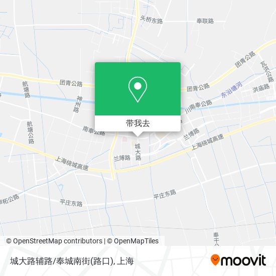 城大路辅路/奉城南街(路口)地图