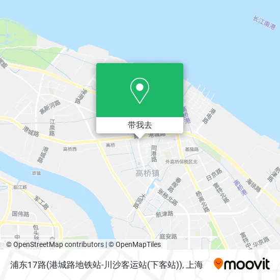 浦东17路(港城路地铁站-川沙客运站(下客站))地图