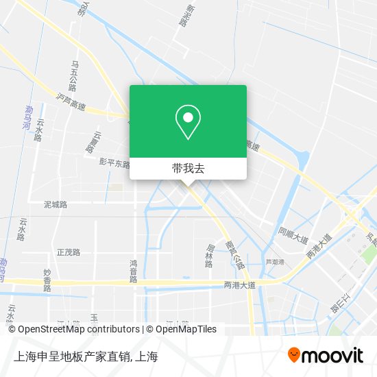 上海申呈地板产家直销地图