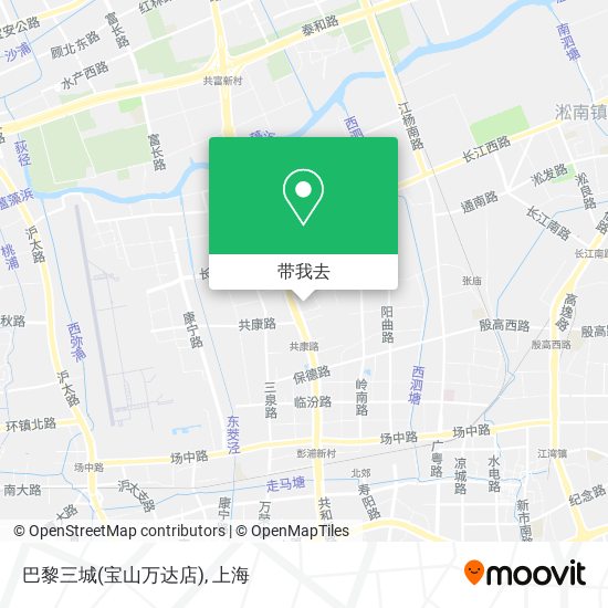 巴黎三城(宝山万达店)地图