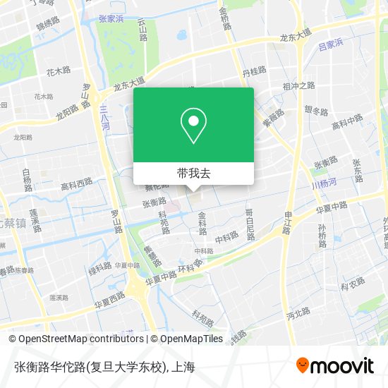 张衡路华佗路(复旦大学东校)地图