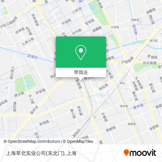 上海莘北实业公司(东北门)地图