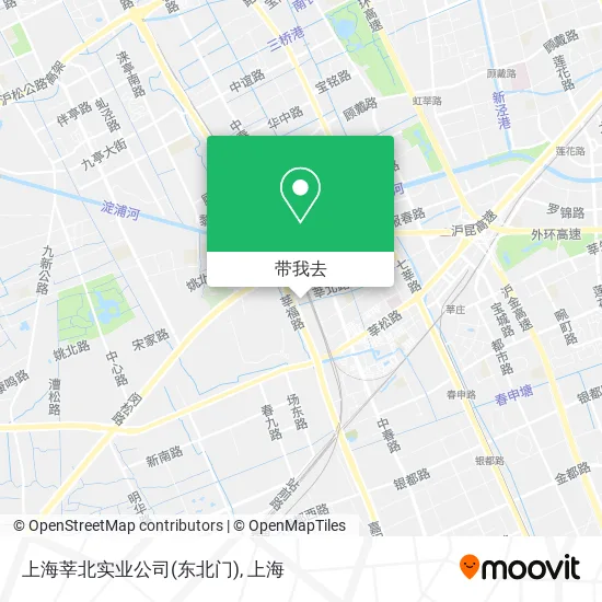 上海莘北实业公司(东北门)地图