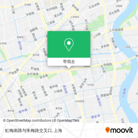 虹梅南路与朱梅路交叉口地图