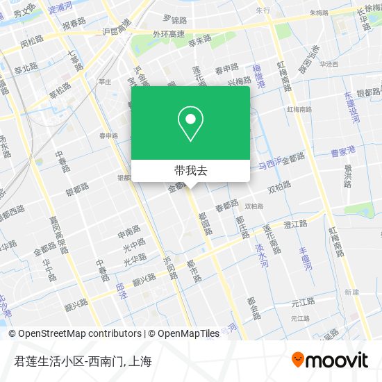 君莲生活小区-西南门地图