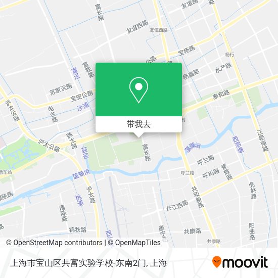 上海市宝山区共富实验学校-东南2门地图