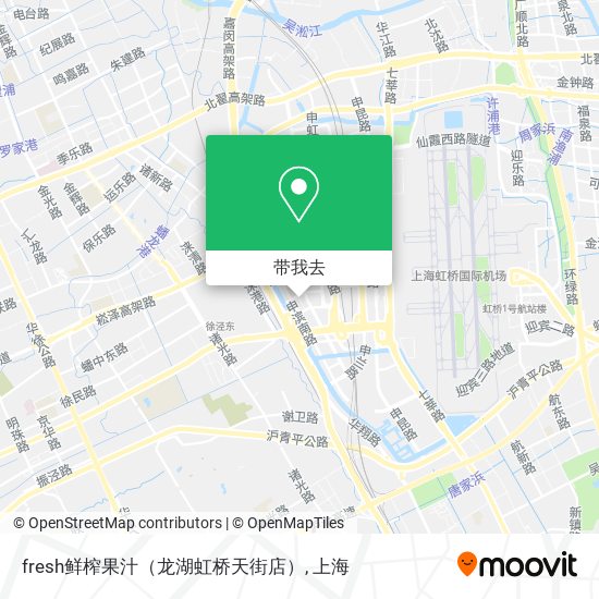 fresh鲜榨果汁（龙湖虹桥天街店）地图