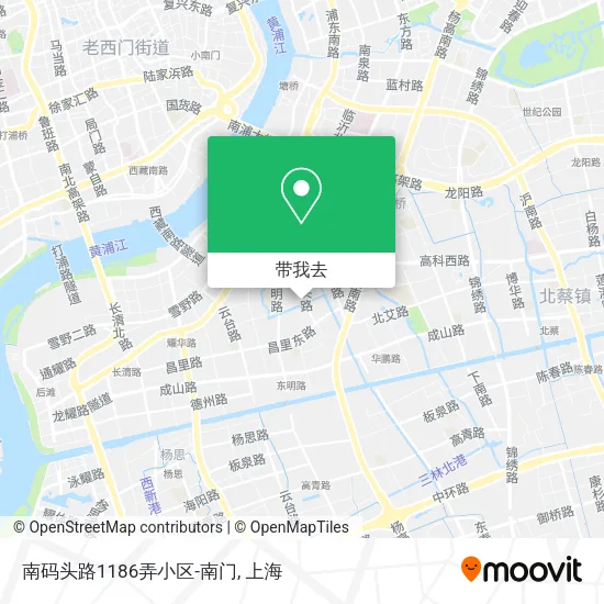 南码头路1186弄小区-南门地图