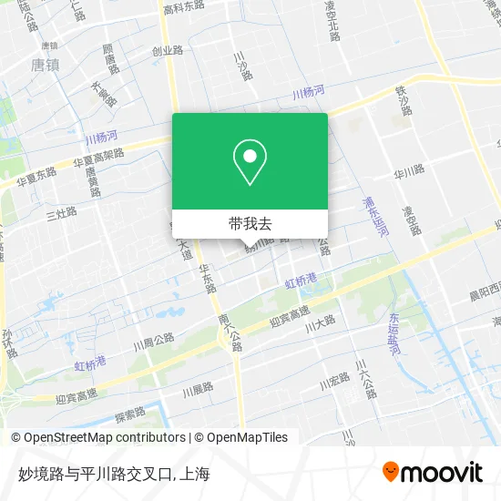 妙境路与平川路交叉口地图