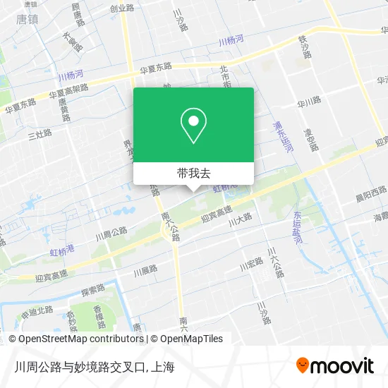 川周公路与妙境路交叉口地图