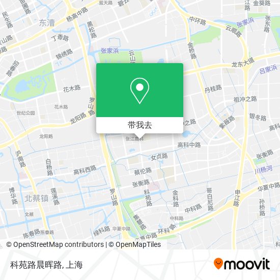 科苑路晨晖路地图