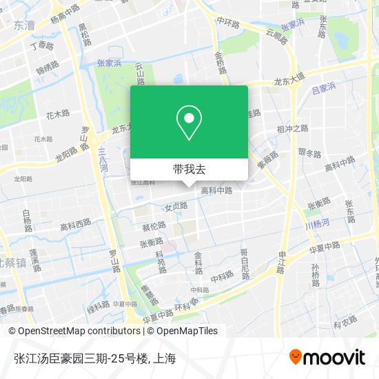 张江汤臣豪园三期-25号楼地图