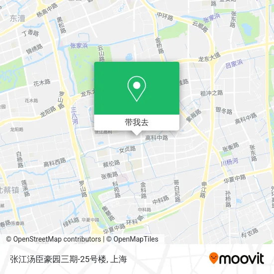 张江汤臣豪园三期-25号楼地图