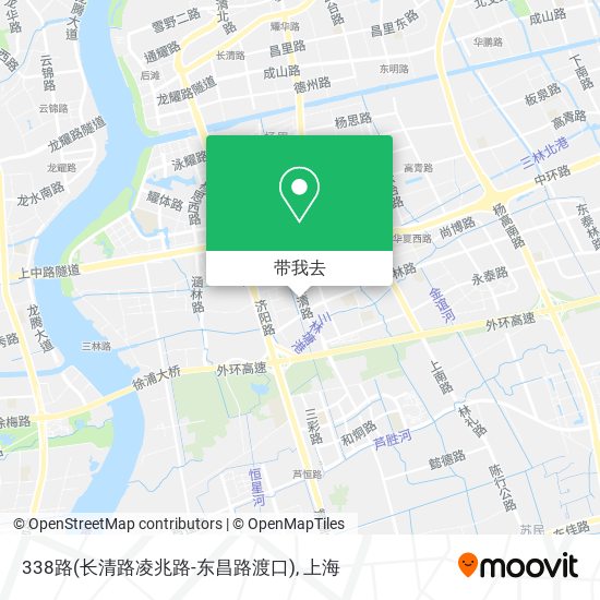 338路(长清路凌兆路-东昌路渡口)地图