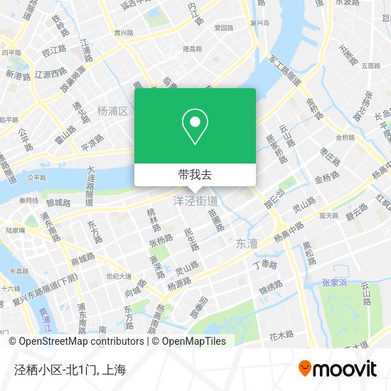 泾栖小区-北1门地图