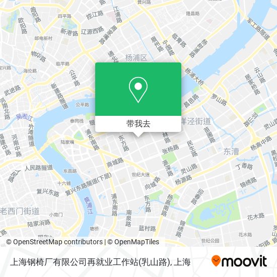 上海钢椅厂有限公司再就业工作站(乳山路)地图