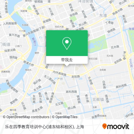 乐在四季教育培训中心(浦东锦和校区)地图