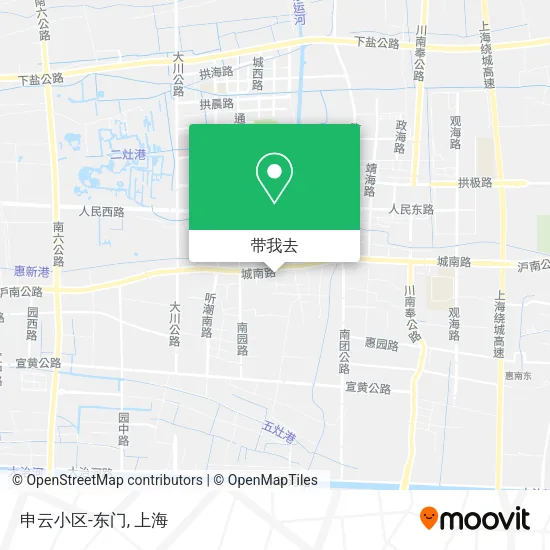 申云小区-东门地图