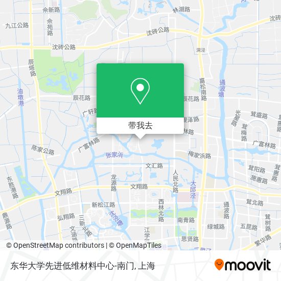 东华大学先进低维材料中心-南门地图