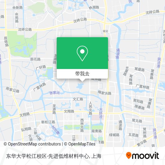 东华大学松江校区-先进低维材料中心地图