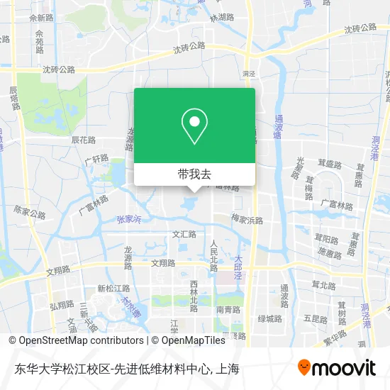 东华大学松江校区-先进低维材料中心地图