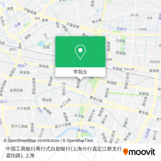 中国工商银行离行式自助银行(上海分行嘉定江桥支行嘉怡路)地图