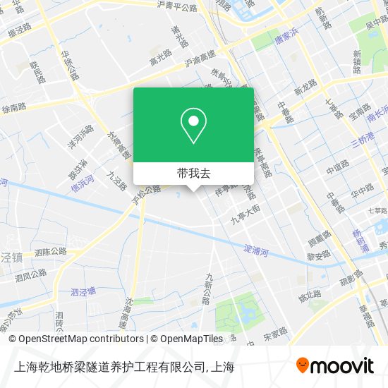 上海乾地桥梁隧道养护工程有限公司地图
