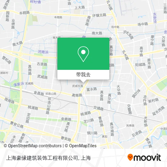 上海豪缘建筑装饰工程有限公司地图