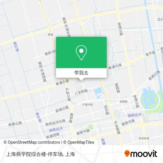 上海商学院综合楼-停车场地图