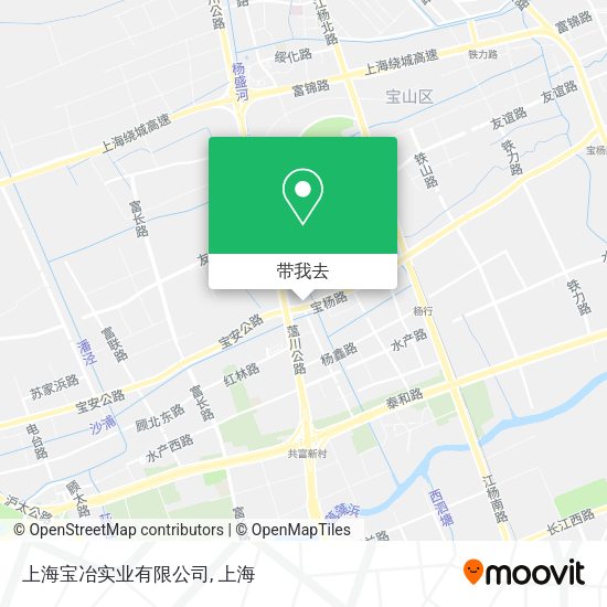 上海宝冶实业有限公司地图