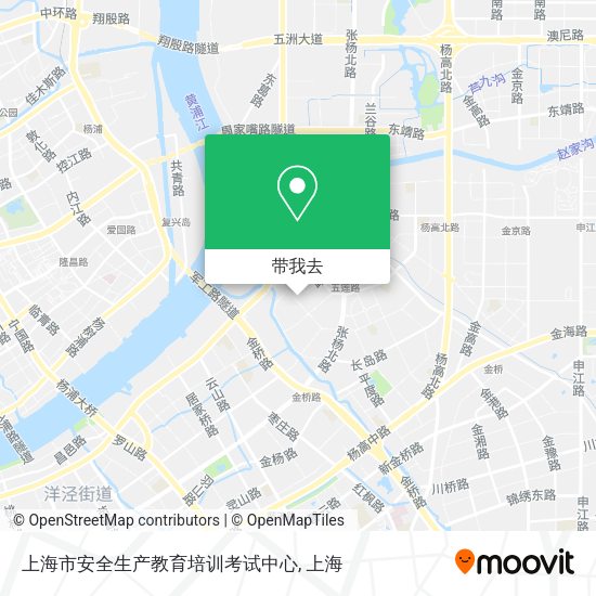 上海市安全生产教育培训考试中心地图