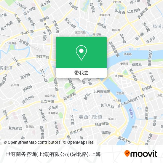 世尊商务咨询(上海)有限公司(湖北路)地图