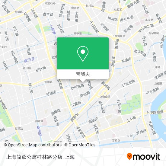 上海简欧公寓桂林路分店地图