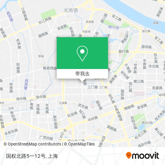 国权北路5一12号地图