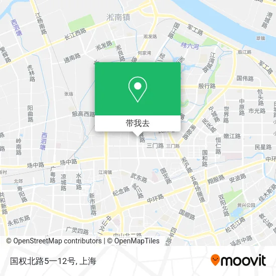 国权北路5一12号地图