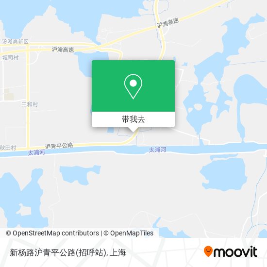 新杨路沪青平公路(招呼站)地图